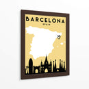 Barcelona - Mapas de amor de la ciudad 09 - Emiliano Deificus | Cuadro decorativo de Canvas Lab