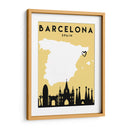 Barcelona - Mapas de amor de la ciudad 09 - Emiliano Deificus | Cuadro decorativo de Canvas Lab