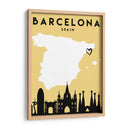 Barcelona - Mapas de amor de la ciudad 09 - Emiliano Deificus | Cuadro decorativo de Canvas Lab
