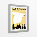 Barcelona - Mapas de amor de la ciudad 09 - Emiliano Deificus | Cuadro decorativo de Canvas Lab