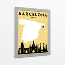 Barcelona - Mapas de amor de la ciudad 09 - Emiliano Deificus | Cuadro decorativo de Canvas Lab