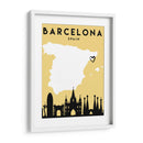 Barcelona - Mapas de amor de la ciudad 09 - Emiliano Deificus | Cuadro decorativo de Canvas Lab