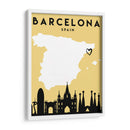 Barcelona - Mapas de amor de la ciudad 09 - Emiliano Deificus | Cuadro decorativo de Canvas Lab