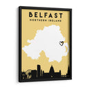 Belfast - Mapas de amor de la ciudad 12 - Emiliano Deificus | Cuadro decorativo de Canvas Lab