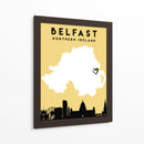 Belfast - Mapas de amor de la ciudad 12 - Emiliano Deificus | Cuadro decorativo de Canvas Lab
