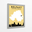 Belfast - Mapas de amor de la ciudad 12 - Emiliano Deificus | Cuadro decorativo de Canvas Lab