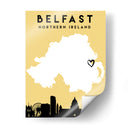 Belfast - Mapas de amor de la ciudad 12 - Emiliano Deificus | Cuadro decorativo de Canvas Lab