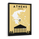 Atenas - Mapas de amor de la ciudad 05 - Emiliano Deificus | Cuadro decorativo de Canvas Lab