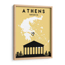Atenas - Mapas de amor de la ciudad 05 - Emiliano Deificus | Cuadro decorativo de Canvas Lab