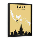 Bali - Mapas de amor de la ciudad 07 - Emiliano Deificus | Cuadro decorativo de Canvas Lab