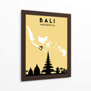 Bali - Mapas de amor de la ciudad 07 - Emiliano Deificus | Cuadro decorativo de Canvas Lab