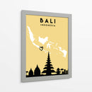 Bali - Mapas de amor de la ciudad 07 - Emiliano Deificus | Cuadro decorativo de Canvas Lab