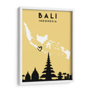 Bali - Mapas de amor de la ciudad 07 - Emiliano Deificus | Cuadro decorativo de Canvas Lab