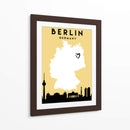 Berlin - Mapas de amor de la ciudad 13 - Emiliano Deificus | Cuadro decorativo de Canvas Lab