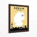 Berlin - Mapas de amor de la ciudad 13 - Emiliano Deificus | Cuadro decorativo de Canvas Lab