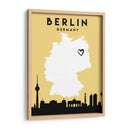 Berlin - Mapas de amor de la ciudad 13 - Emiliano Deificus | Cuadro decorativo de Canvas Lab