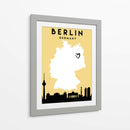 Berlin - Mapas de amor de la ciudad 13 - Emiliano Deificus | Cuadro decorativo de Canvas Lab