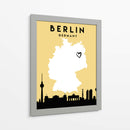 Berlin - Mapas de amor de la ciudad 13 - Emiliano Deificus | Cuadro decorativo de Canvas Lab