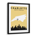 Charlotte - Mapas de amor de la ciudad 20 - Emiliano Deificus | Cuadro decorativo de Canvas Lab