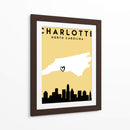 Charlotte - Mapas de amor de la ciudad 20 - Emiliano Deificus | Cuadro decorativo de Canvas Lab