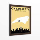 Charlotte - Mapas de amor de la ciudad 20 - Emiliano Deificus | Cuadro decorativo de Canvas Lab
