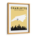 Charlotte - Mapas de amor de la ciudad 20 - Emiliano Deificus | Cuadro decorativo de Canvas Lab