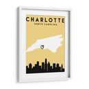 Charlotte - Mapas de amor de la ciudad 20 - Emiliano Deificus | Cuadro decorativo de Canvas Lab