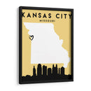 Kansas City - Mapas de amor de la ciudad 36 - Emiliano Deificus | Cuadro decorativo de Canvas Lab