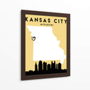 Kansas City - Mapas de amor de la ciudad 36 - Emiliano Deificus | Cuadro decorativo de Canvas Lab