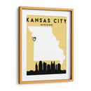 Kansas City - Mapas de amor de la ciudad 36 - Emiliano Deificus | Cuadro decorativo de Canvas Lab