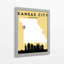 Kansas City - Mapas de amor de la ciudad 36 - Emiliano Deificus | Cuadro decorativo de Canvas Lab