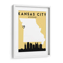 Kansas City - Mapas de amor de la ciudad 36 - Emiliano Deificus | Cuadro decorativo de Canvas Lab
