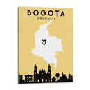 Bogotá - Mapas de amor de la ciudad 15 - Emiliano Deificus | Cuadro decorativo de Canvas Lab