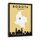 Bogotá - Mapas de amor de la ciudad 15 - Emiliano Deificus | Cuadro decorativo de Canvas Lab