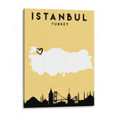 Estanbul - Mapas de amor de la ciudad 35 - Emiliano Deificus | Cuadro decorativo de Canvas Lab