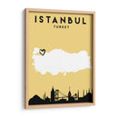 Estanbul - Mapas de amor de la ciudad 35 - Emiliano Deificus | Cuadro decorativo de Canvas Lab