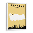 Estanbul - Mapas de amor de la ciudad 35 - Emiliano Deificus | Cuadro decorativo de Canvas Lab