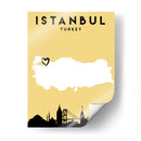 Estanbul - Mapas de amor de la ciudad 35 - Emiliano Deificus | Cuadro decorativo de Canvas Lab