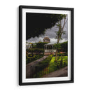 Serenidad en un Día Lluvioso en la Plaza Histórica de Copándaro de Galeana. - Nosion | Cuadro decorativo de Canvas Lab