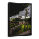 Serenidad en un Día Lluvioso en la Plaza Histórica de Copándaro de Galeana. - Nosion | Cuadro decorativo de Canvas Lab