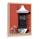 Bicicleta en colorida ventana de Valladolid Yucatán - Luis Rodrigo Magaña Andrade | Cuadro decorativo de Canvas Lab