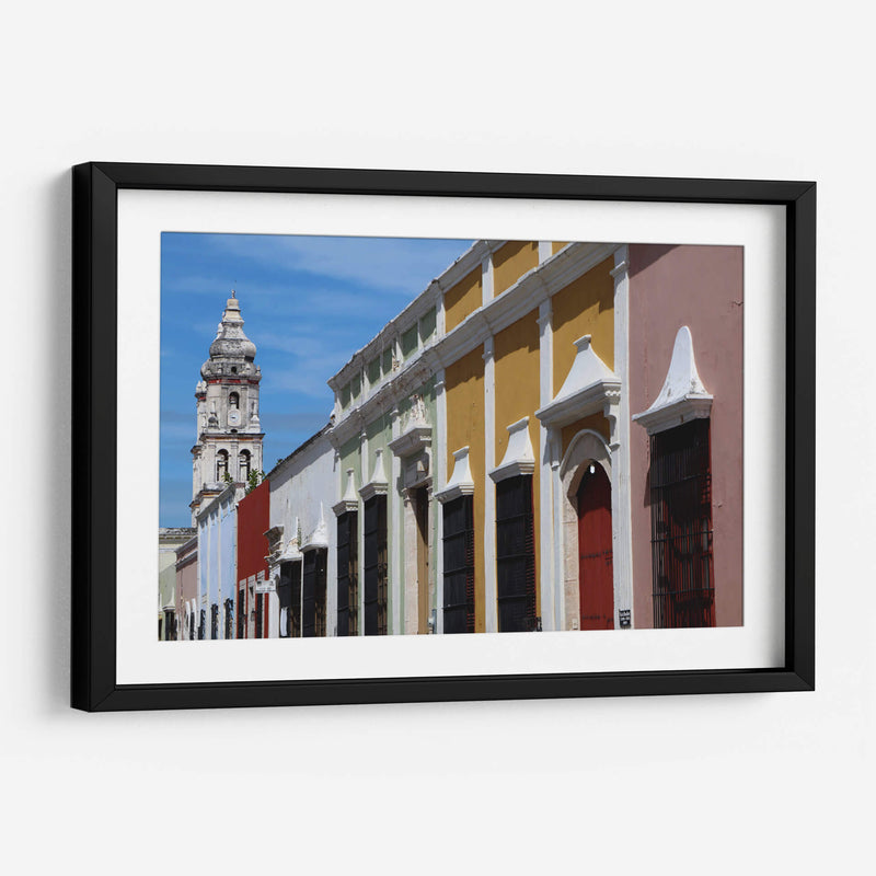 Las coloridas fachadas de Campeche - Luis Rodrigo Magaña Andrade | Cuadro decorativo de Canvas Lab