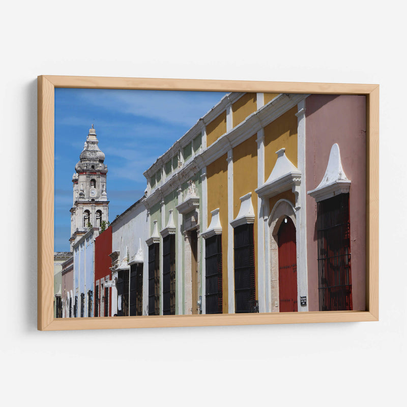 Las coloridas fachadas de Campeche - Luis Rodrigo Magaña Andrade | Cuadro decorativo de Canvas Lab