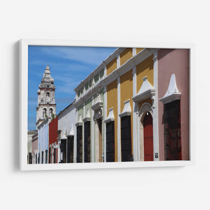 Las coloridas fachadas de Campeche - Luis Rodrigo Magaña Andrade | Cuadro decorativo de Canvas Lab