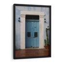 Puerta colorida en fachada de Campeche - Luis Rodrigo Magaña Andrade | Cuadro decorativo de Canvas Lab
