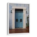 Puerta colorida en fachada de Campeche - Luis Rodrigo Magaña Andrade | Cuadro decorativo de Canvas Lab