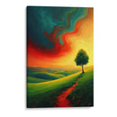 Landscape Expresionismo Vibrante - DEA Digital Esoteric Art | Cuadro decorativo de Canvas Lab