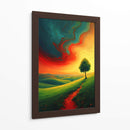 Landscape Expresionismo Vibrante - DEA Digital Esoteric Art | Cuadro decorativo de Canvas Lab