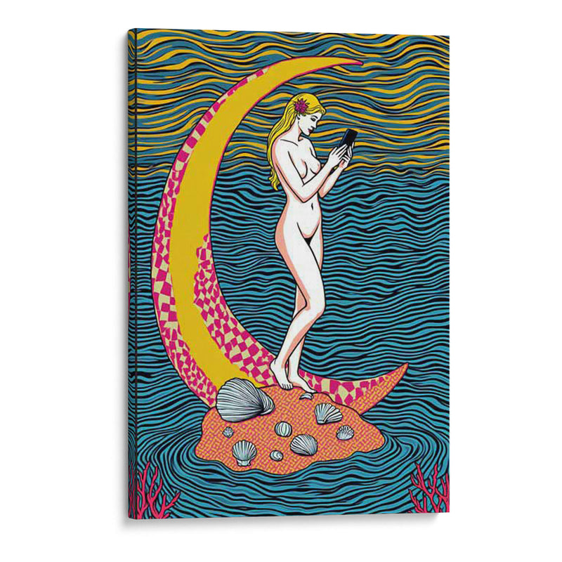 La Sirena Warhochelli - DEA Digital Esoteric Art | Cuadro decorativo de Canvas Lab