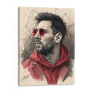 Messi - KaleidoArt Creations | Cuadro decorativo de Canvas Lab